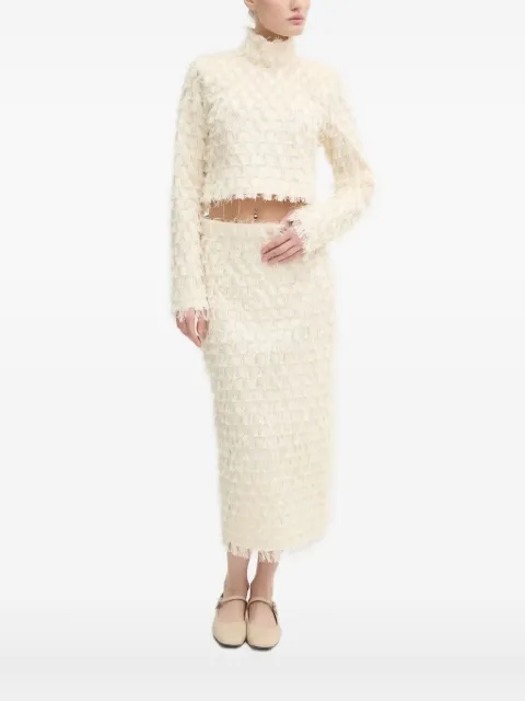 Day Birger Et Mikkelsen fringe high-neck top Neutrals DAY65243514