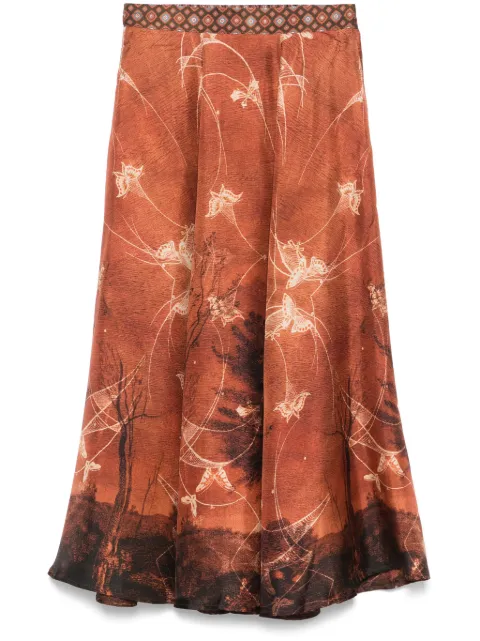 Pierre-Louis Mascia Aloe skirt Brown ALOESGO12353