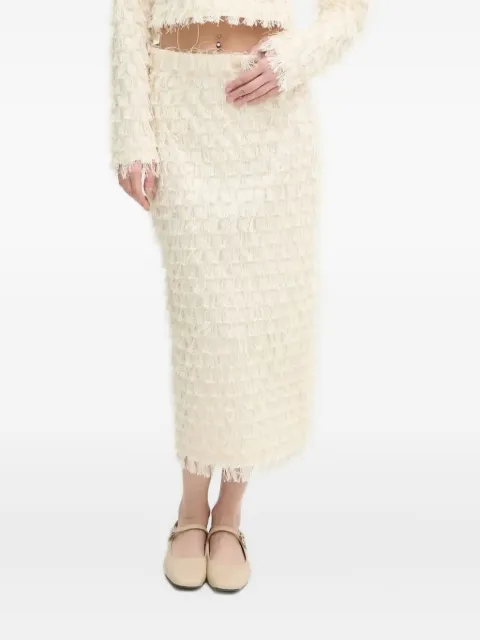 Day Birger Et Mikkelsen slit midi skirt Neutrals DAY65243525