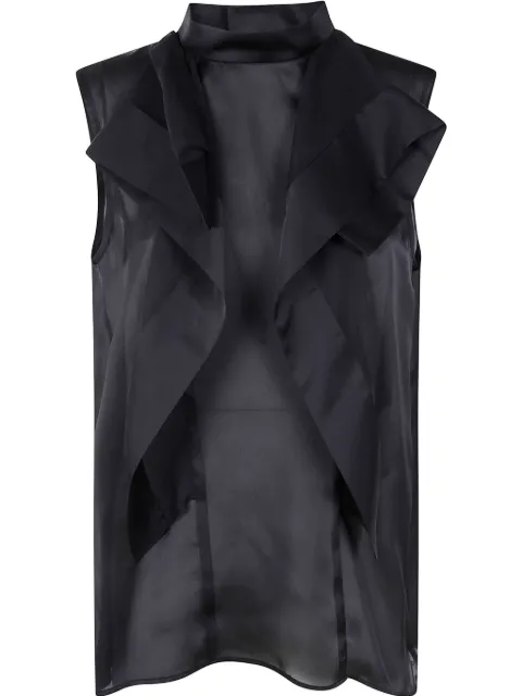 sacai ruffled top Black 2507924