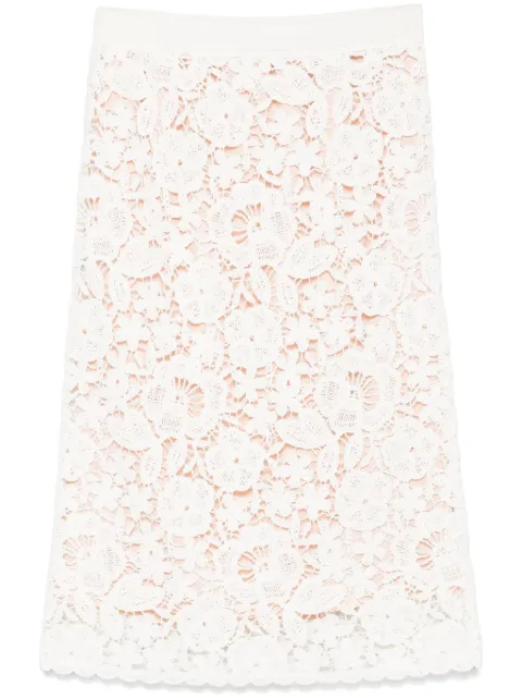 P.A.R.O.S.H. Copper midi skirt White COPPERD560617