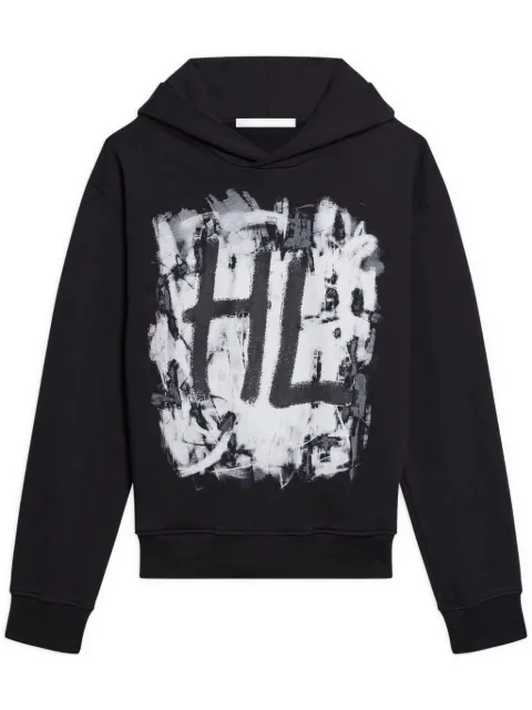 Helmut Lang graphic-print hoodie Black P02HM514A05
