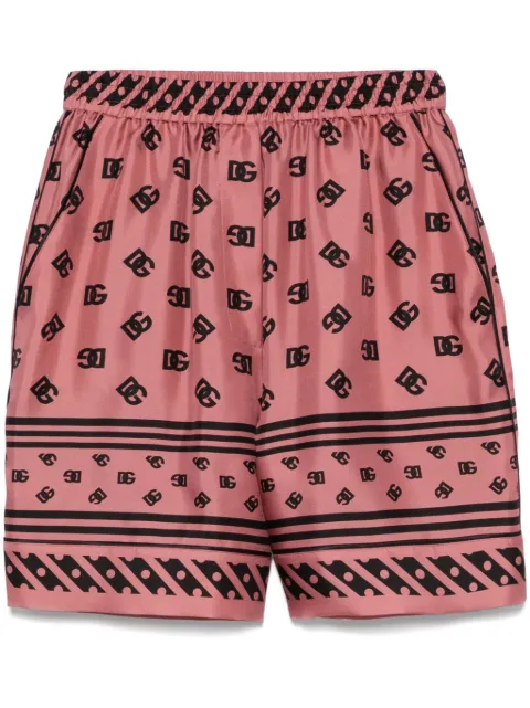 Dolce & Gabbana DNA logo-print shorts Pink FTAM7THI1X0