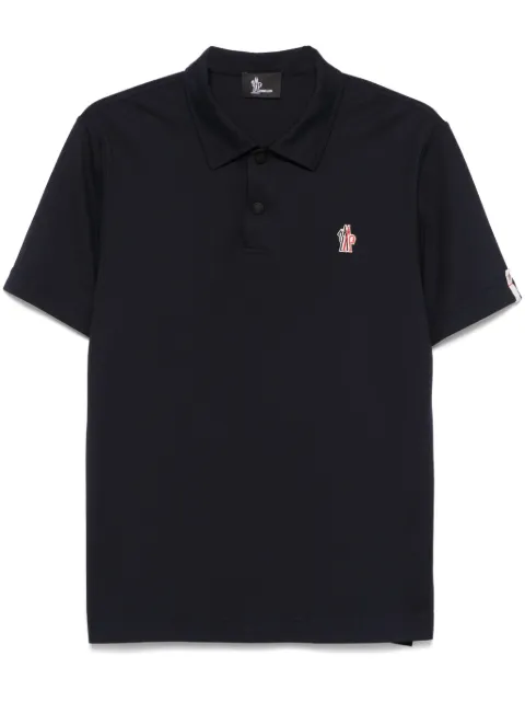 Moncler Grenoble short-sleeve polo shirt Blue L10978A0000489AVZ