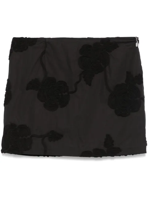 ROTATE BIRGER CHRISTENSEN organic cotton mini skirt Black 114496100