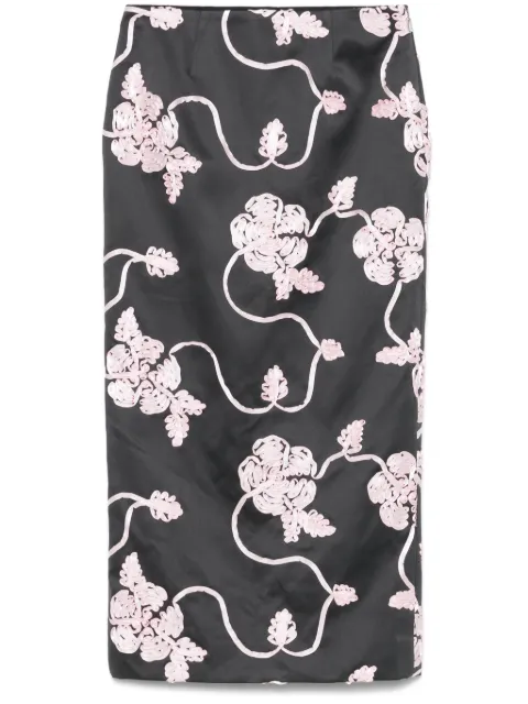 ROTATE BIRGER CHRISTENSEN appliqué pencil skirt Grey 1136971206