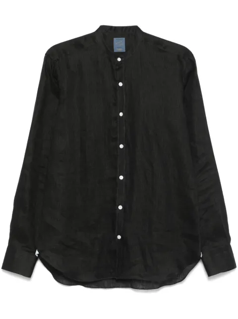 Barba linen shirt Black LFU78P0147094U