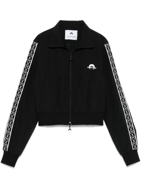 Marine Serre logo-embroidered jacket Black UJA060ACWOV0041