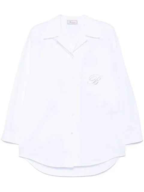 Blumarine logo-embellished shirt White P522C335A