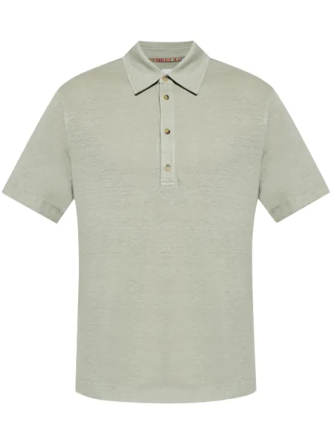 Paul Smith linen polo shirt Green M1R446ZP01764