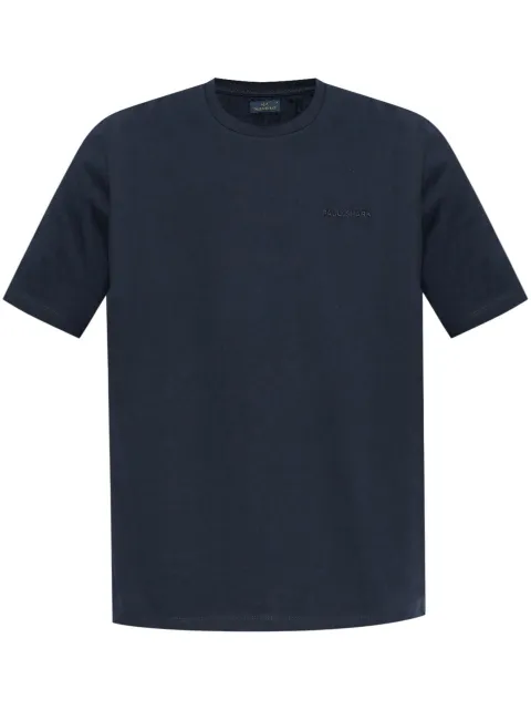 Paul & Shark logo-embroidered T-shirt Blue 25411047
