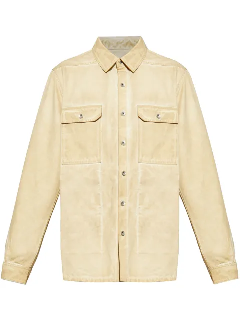 Rick Owens DRKSHDW Hollywood shirt jacket Neutrals DU01E3755CVS
