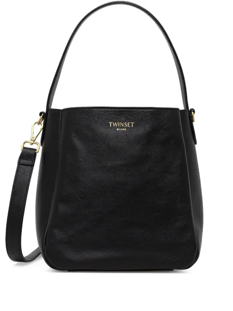 TWINSET logo-print tote bag Black 251TD8332
