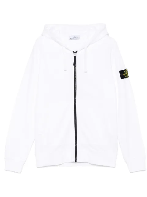Stone Island Compass-badge hoodie White L2S156100061S0051