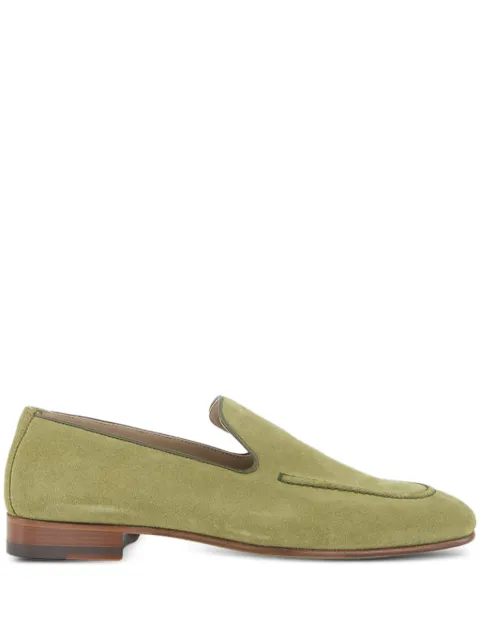 Manolo Blahnik Truro suede loafers Green 3242905