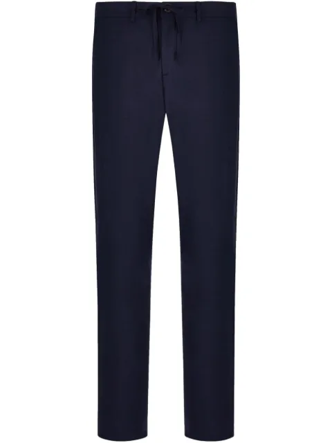 Canali drawstring chinos Blue U1659AE05574