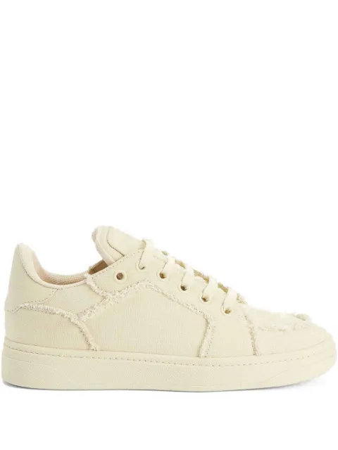 Giuseppe Zanotti GZ94 frayed-detail lace-up low-top sneakers Neutrals RM50001003