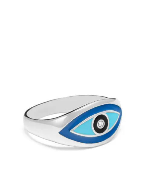 Nialaya Jewelry Evil Eye ring Silver MRING201