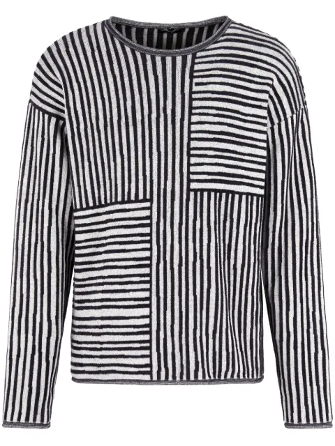 Giorgio Armani striped jumper Blue GM001312AF15227