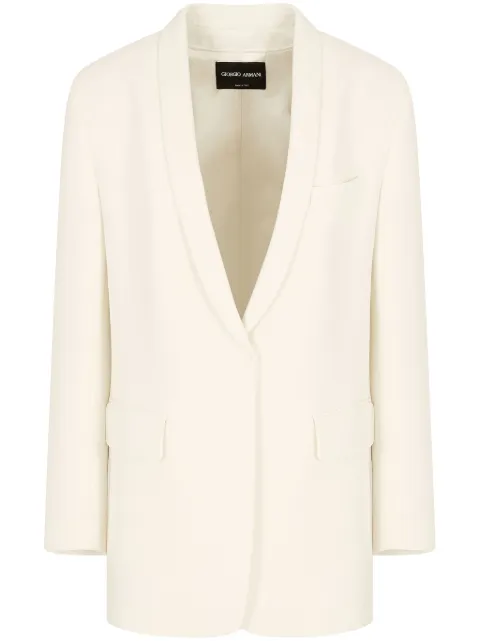 Giorgio Armani shawl lapel blazer White GW000654TE14756