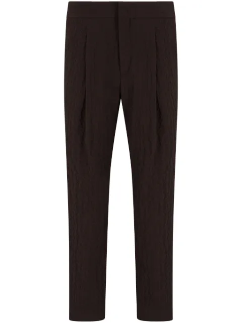 Giorgio Armani tapered trousers Brown GM001193TE13955