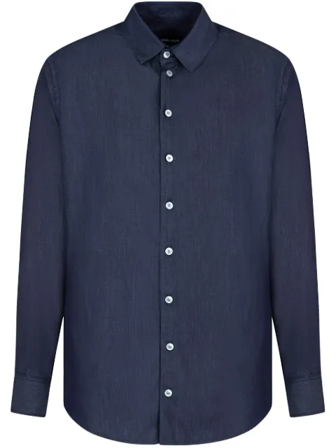 Giorgio Armani cotton shirt Blue GM001509AF15417