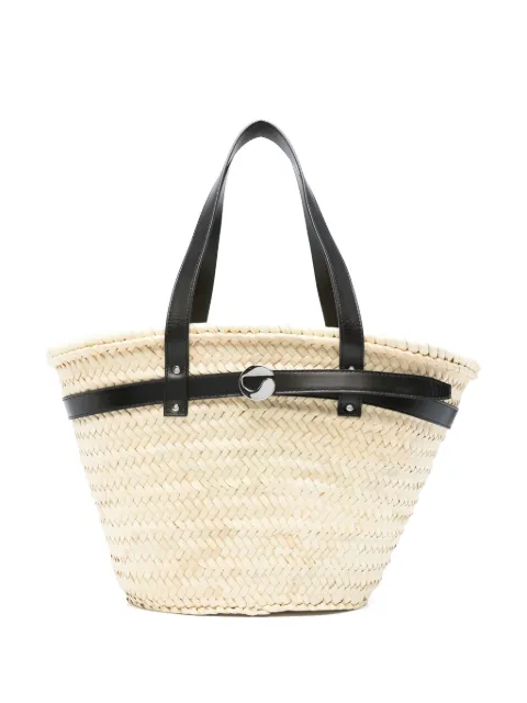 Coperni logo-plaque bucket bag Neutrals COPBA96F9012