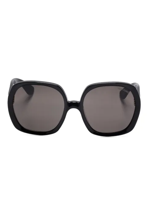 TOM FORD Eyewear oversize-frame sunglasses Black FT1221