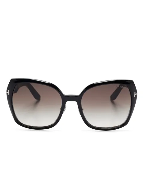 TOM FORD Eyewear Plum cat-eye sunglasses Black FT1223
