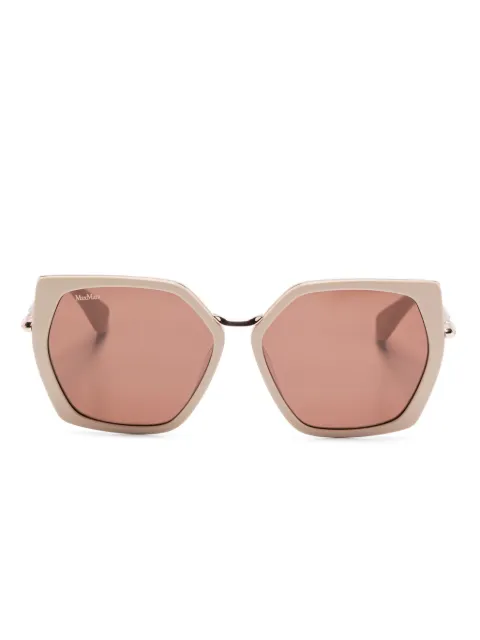 Max Mara Eyewear geometric-frame sunglasses Neutrals MM0136