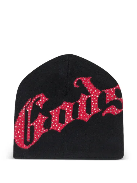 GODSPEED studded logo beanie Black GSOGLOGSTDBLKRD