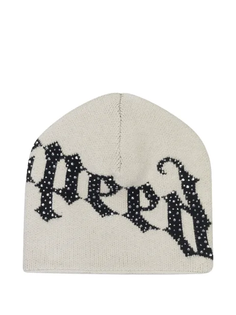 GODSPEED logo studded beanie Neutrals GSOGLOGSTDBON