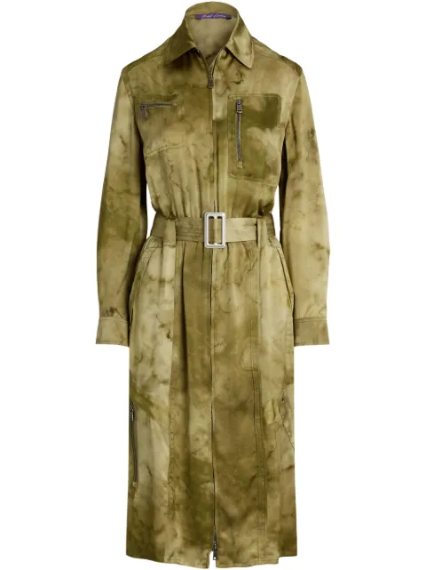 Ralph Lauren Collection belted shirt dress Green 290967330001