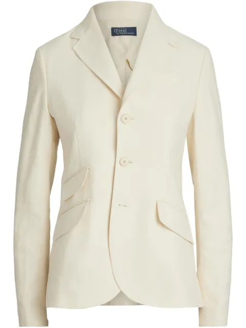 Polo Ralph Lauren single-breasted blazer Neutrals 211959933002