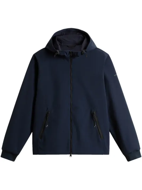 Woolrich logo-embossed jacket Blue CFWOOU1155MRUT3496