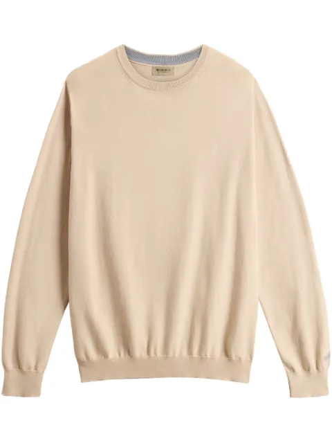 Woolrich logo-embroidered sweatshirt Neutrals CFWOKN0331MRUF0787