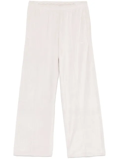 Nike mid-rise velour track pants Neutrals HJ0922