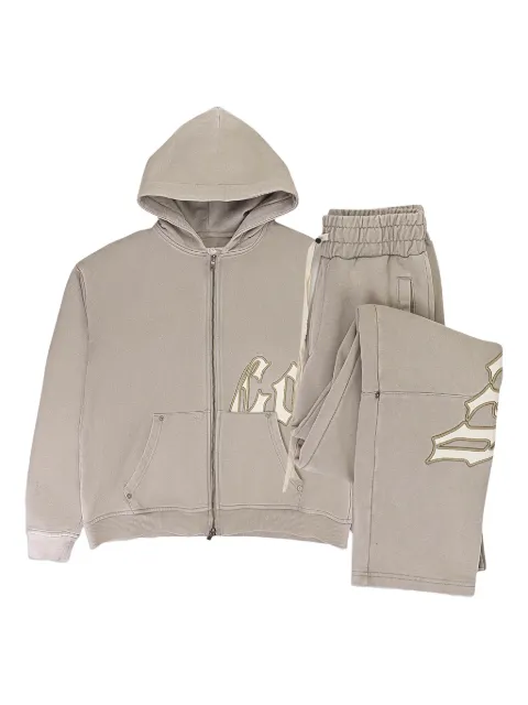 GODSPEED logo-detail tracksuit Neutrals OGLOGOSWEATSUITV2CLAYGREYWASH