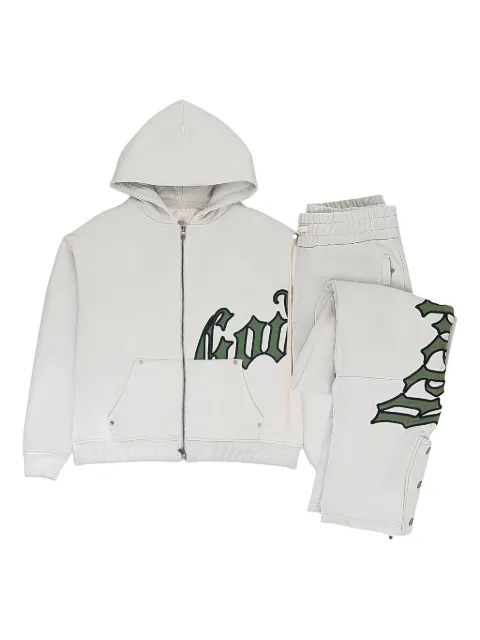 GODSPEED logo-detail tracksuit Grey OGLOGOSWEATSUITSTONEGREEN