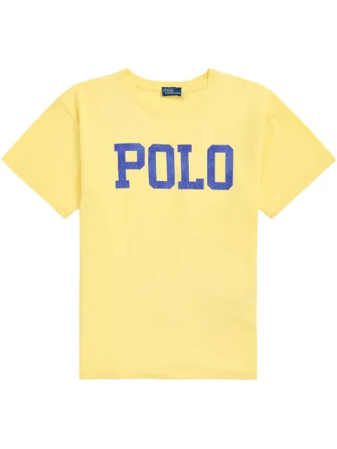 Polo Ralph Lauren logo cotton T-shirt Yellow 211959617001