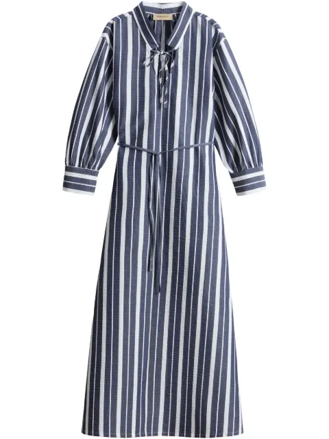 Woolrich striped midi dress Blue CFWWDR0164FRUT3947