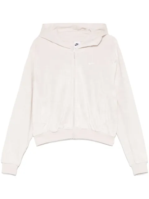 Nike velour full-zip hoodie Neutrals HJ0954