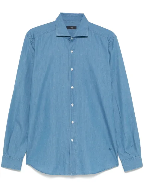 Fay chambray shirt Blue NCMA150115L