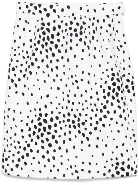 Givenchy Pre-Owned x Alexander McQueen 1990s polka-dot skirt White HOLAGIV151