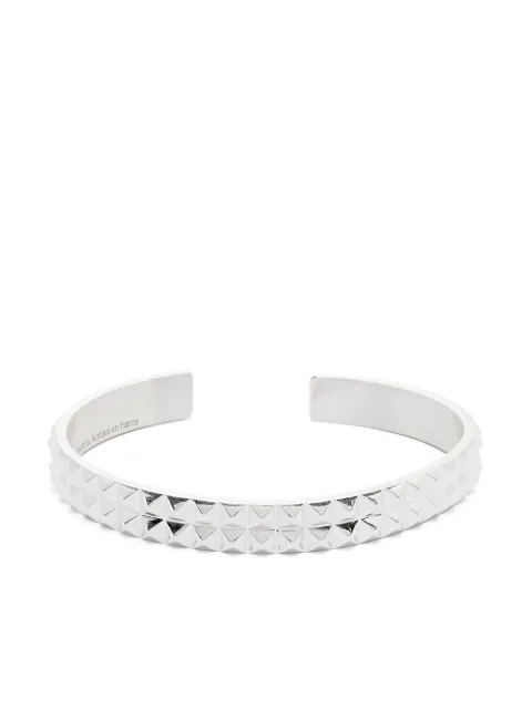 Le Gramme pyramid-guilloche bracelet Silver LGCARPO0330