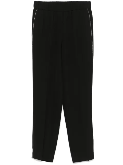 Peserico crepe trousers Black P0457201972