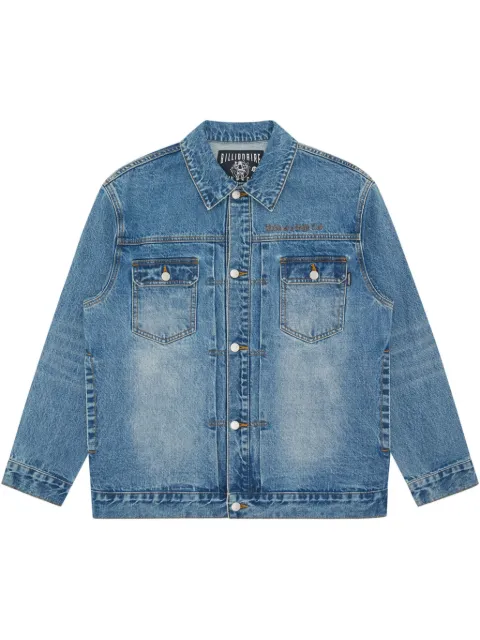 Billionaire Boys Club script-logo denim jacket Blue B25107