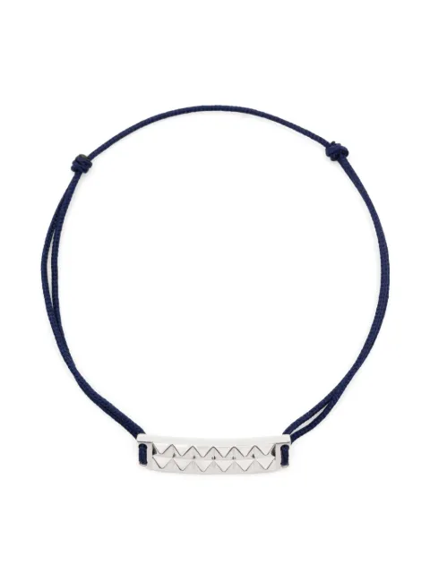Le Gramme buff-top pyramid-guilloché bracelet Blue LGCARPOCMA037105