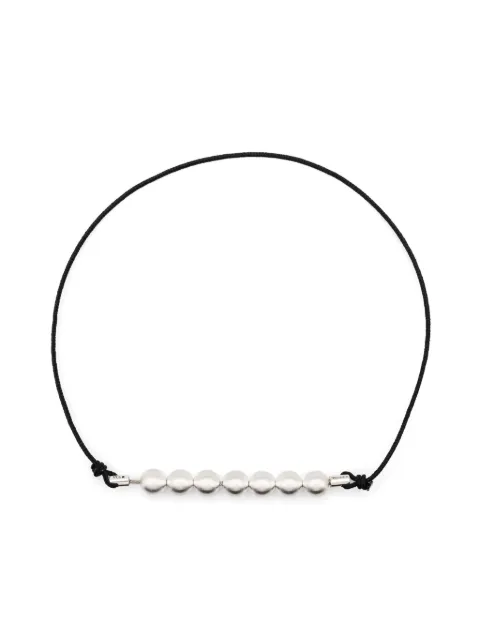 Le Gramme beaded cord bracelet Silver LGCARBRCNO7B09113
