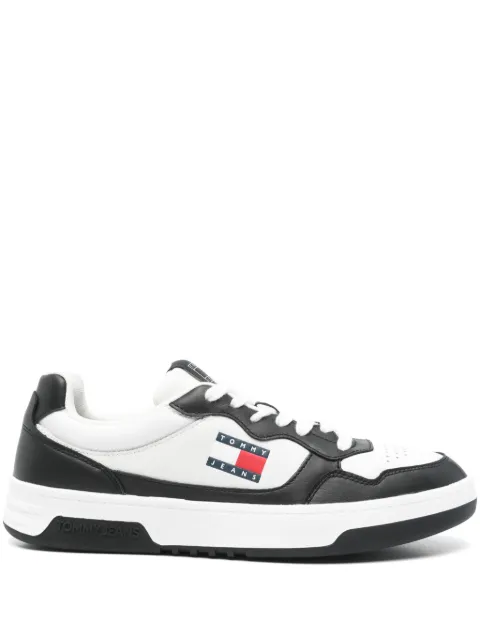 Tommy Jeans panelled logo-patch sneakers White EM0EM01443